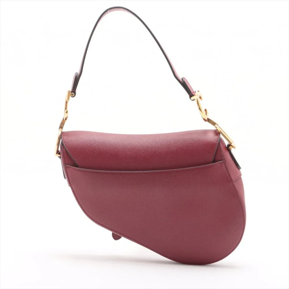 SOLD OUT ❌ Christian Dior Saddle Medium Bag Leather bag Red - Picture 2 of 10